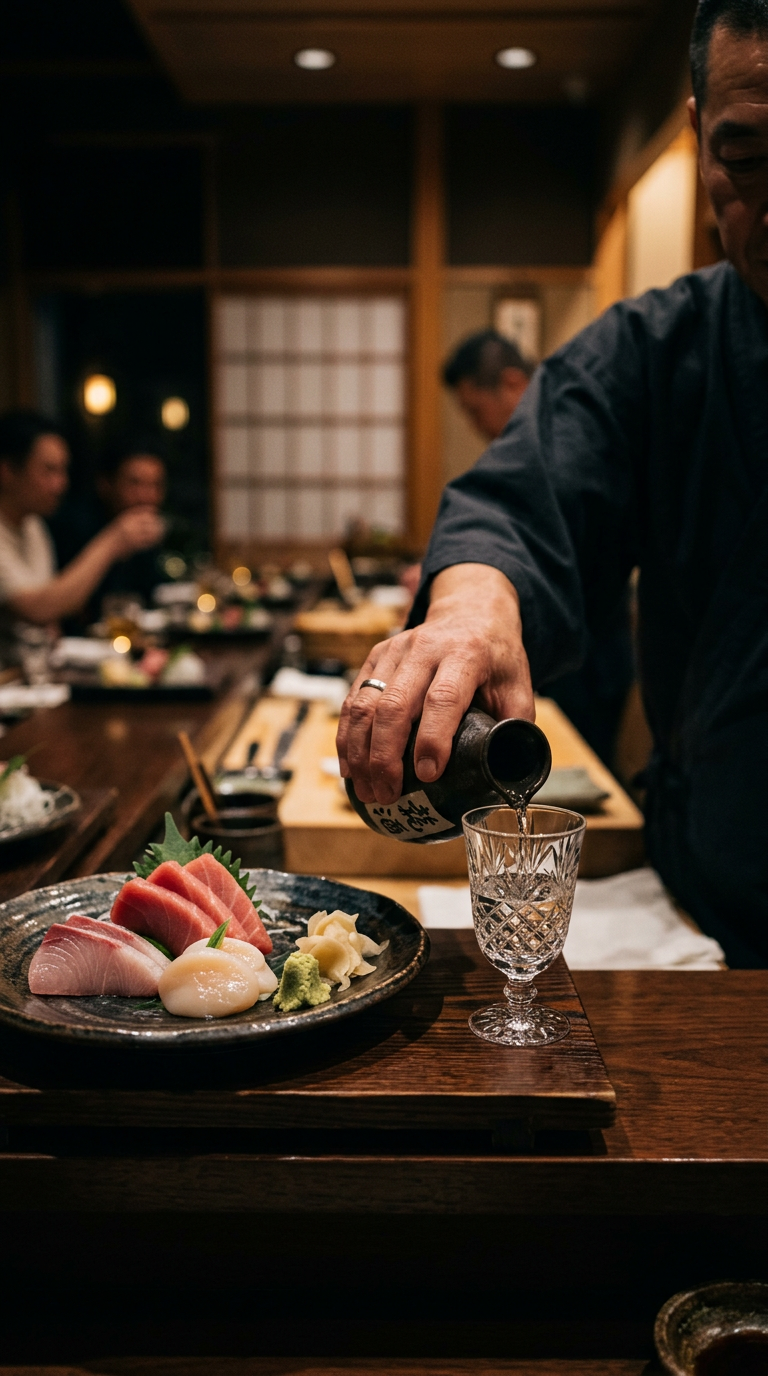 Omakase Chef preparing sushi